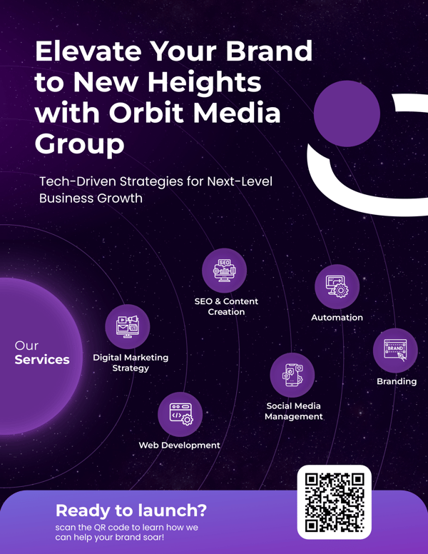 Orbit Media Group services flyer