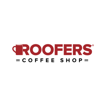 Roofers Coffee Shop Logo