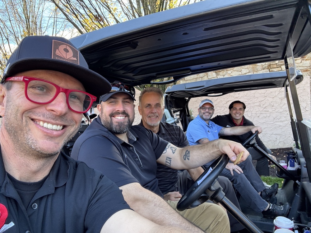 Swing Fore Recovery Tournament golf carts