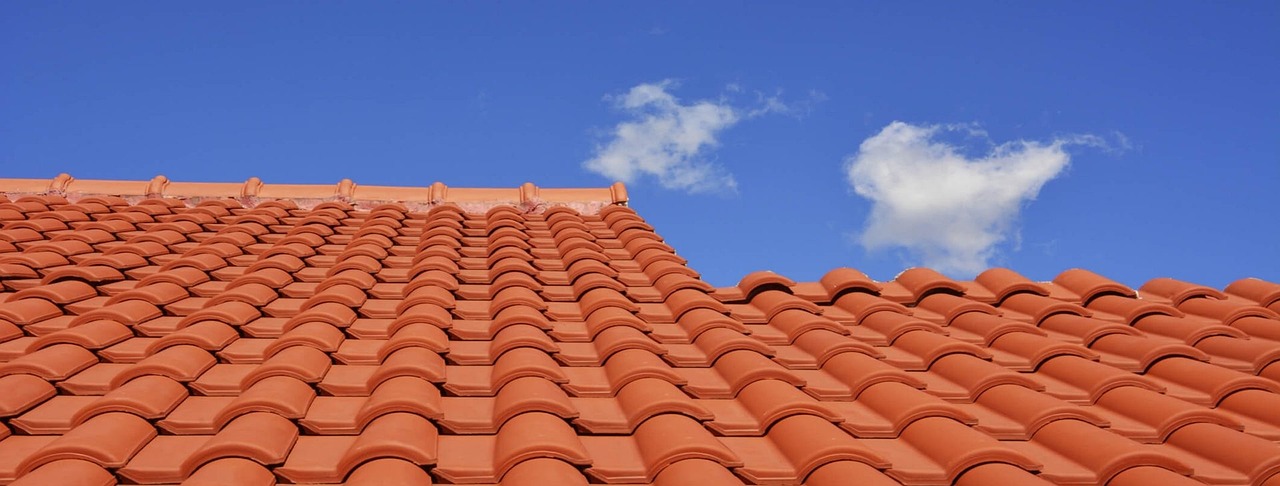 A new roof on a sunny day.